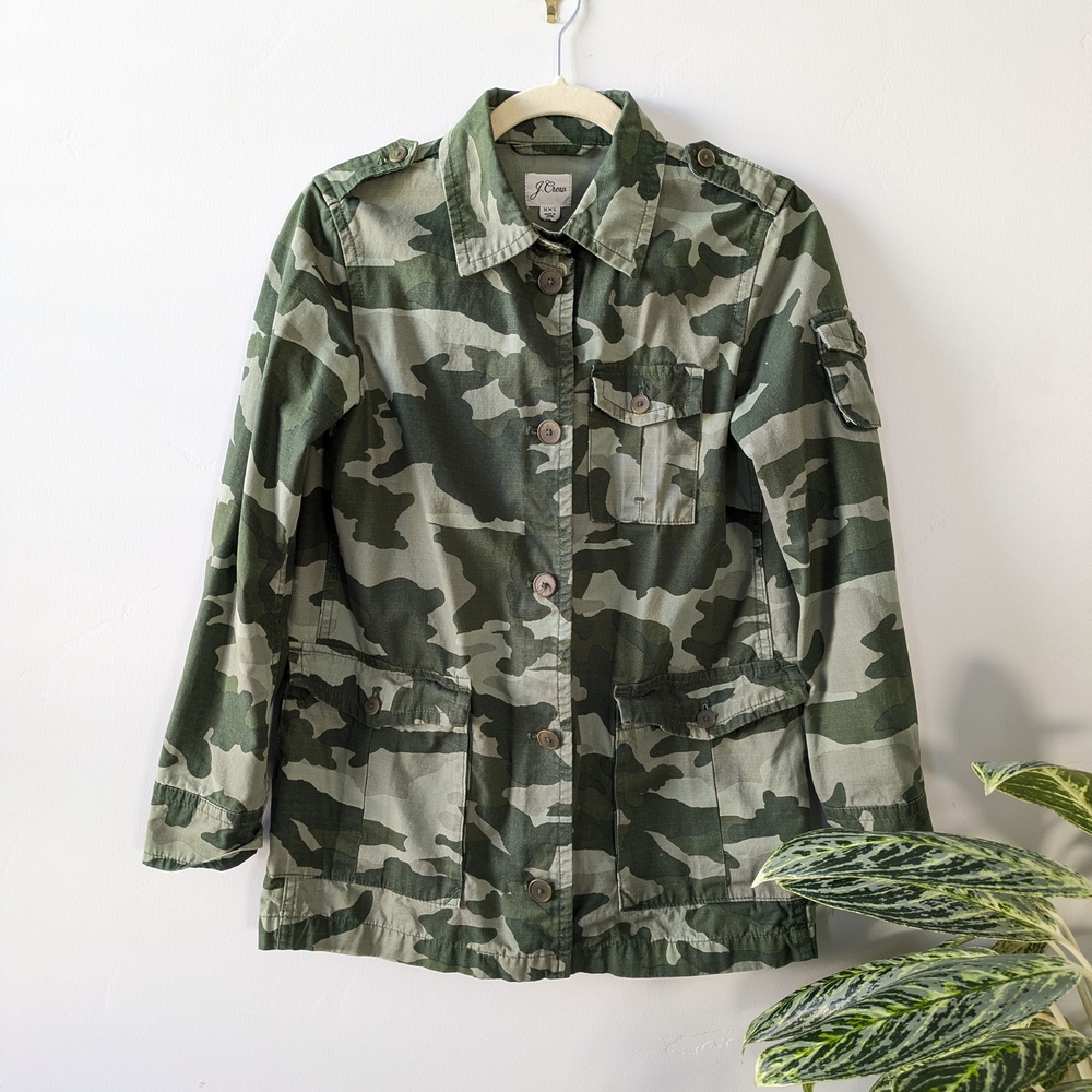 J. Crew Women's Camouflage Light Jacket